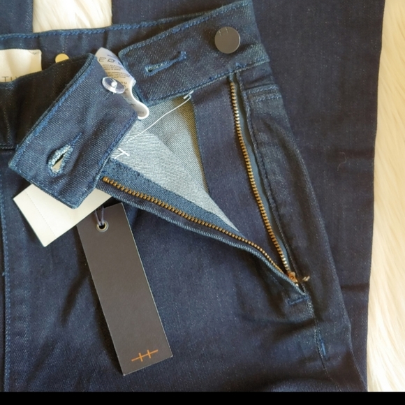 Habitual jeans Carmela Cropped Flare dark blue high rise jeans new Y2K size 25 - Picture 9 of 12